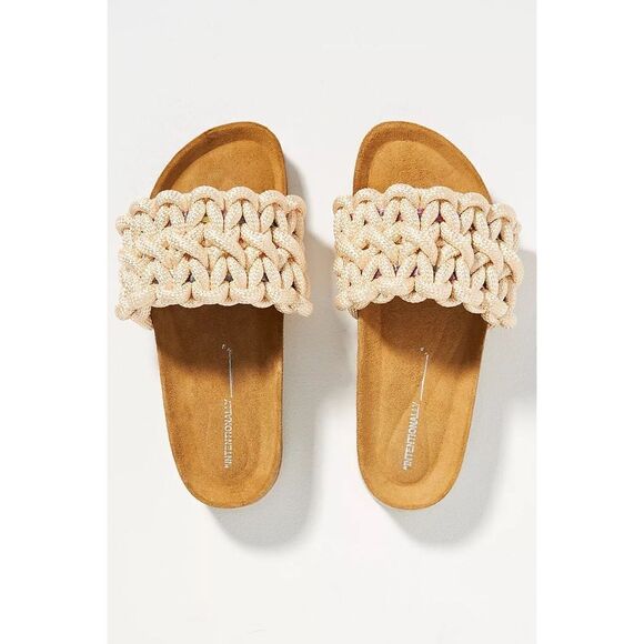 New Anthropologie Intentionally Blank Macro Slide Sandals Size 38 new - Picture 2 of 8